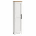 Armoire haute de rangement en bois blanc