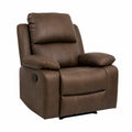 Fauteuil inclinable en cuir PU marron