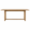 Table de salle à manger en bois de chêne 180x90 cm