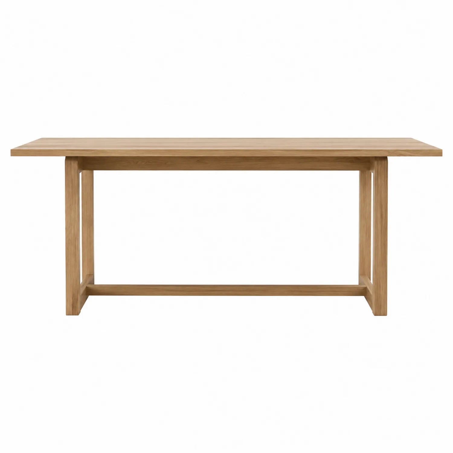 Table de salle à manger en bois de chêne 180x90 cm