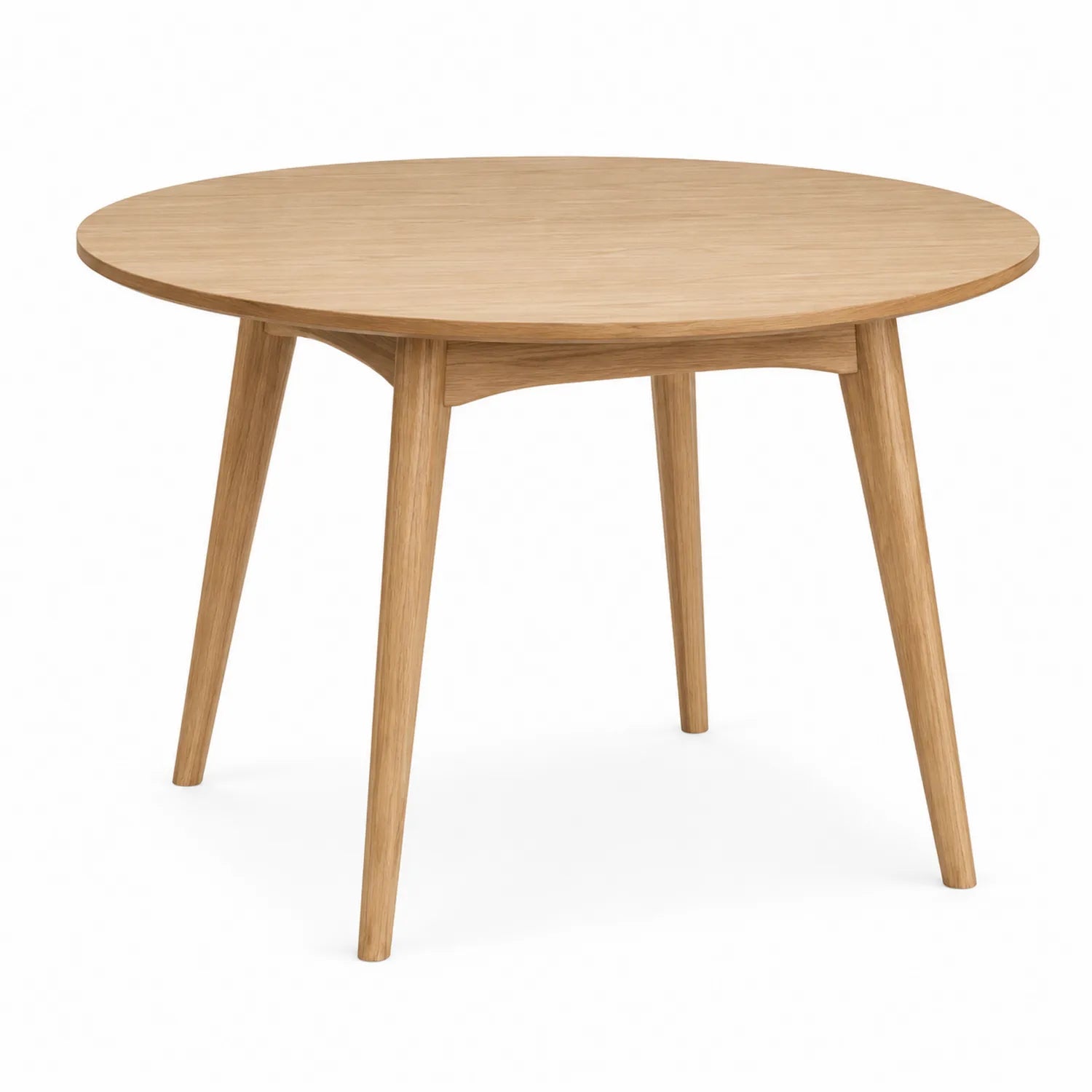 Table en bois chêne ronde 120 cm